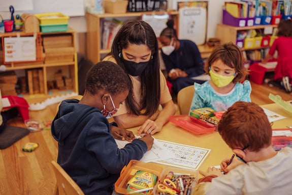 Corlears School Kindergarten classroom
