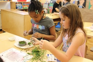 students working on duck project