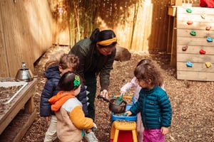 Learning through play in the backyard with the Seedlings
