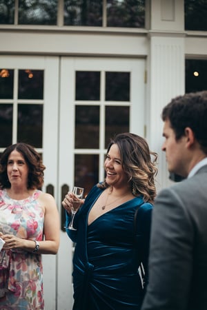 woman outside corlears gala